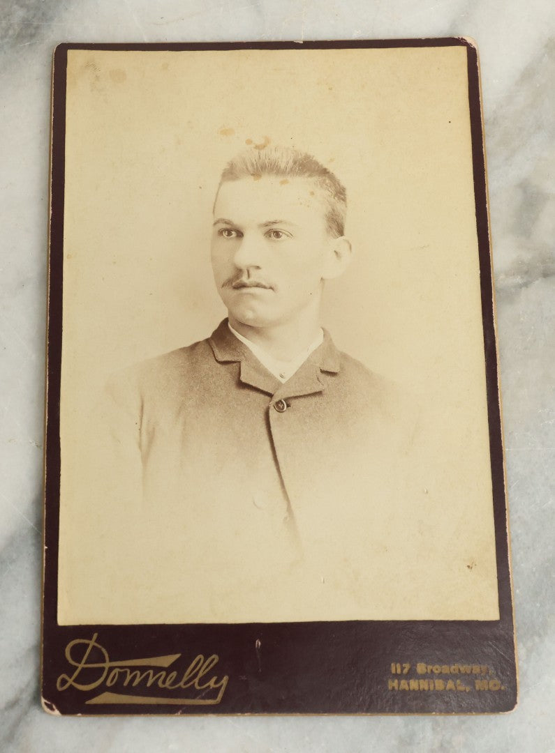 Lot 085 - Grouping Of Ten Antique Boarded Cabinet Card And C.D.V. Photographs Of Men With A Diverse Array Of Mustaches