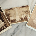 Lot 086 - Grouping Of Three Antique Carte De Visite C.D.V. Photographs Of White Cross Gravestones, Photographs By John Spence, Musselburgh, Scotland