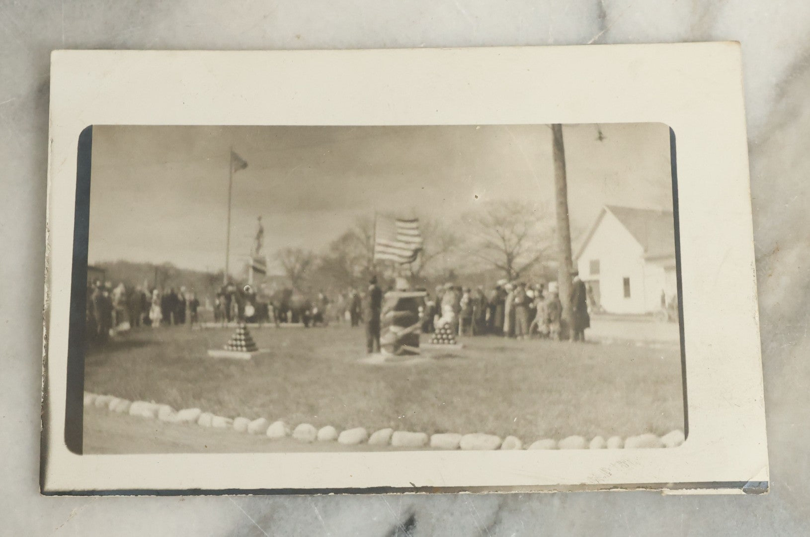 Lot 096 - Grouping Of 24 Antique Real Photo Postcards R.P.P.C. Including Little Girl Dressed As Bo Peep, Little Girls Posing With Chicken, Church Interiors, And Many Exterior Photographs