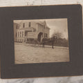 Lot 086 - Antique Boarded Photograph Of Horsedrawn Delivery Wagon Advertising T. Wrigley Bristol Store Meats & Groceries