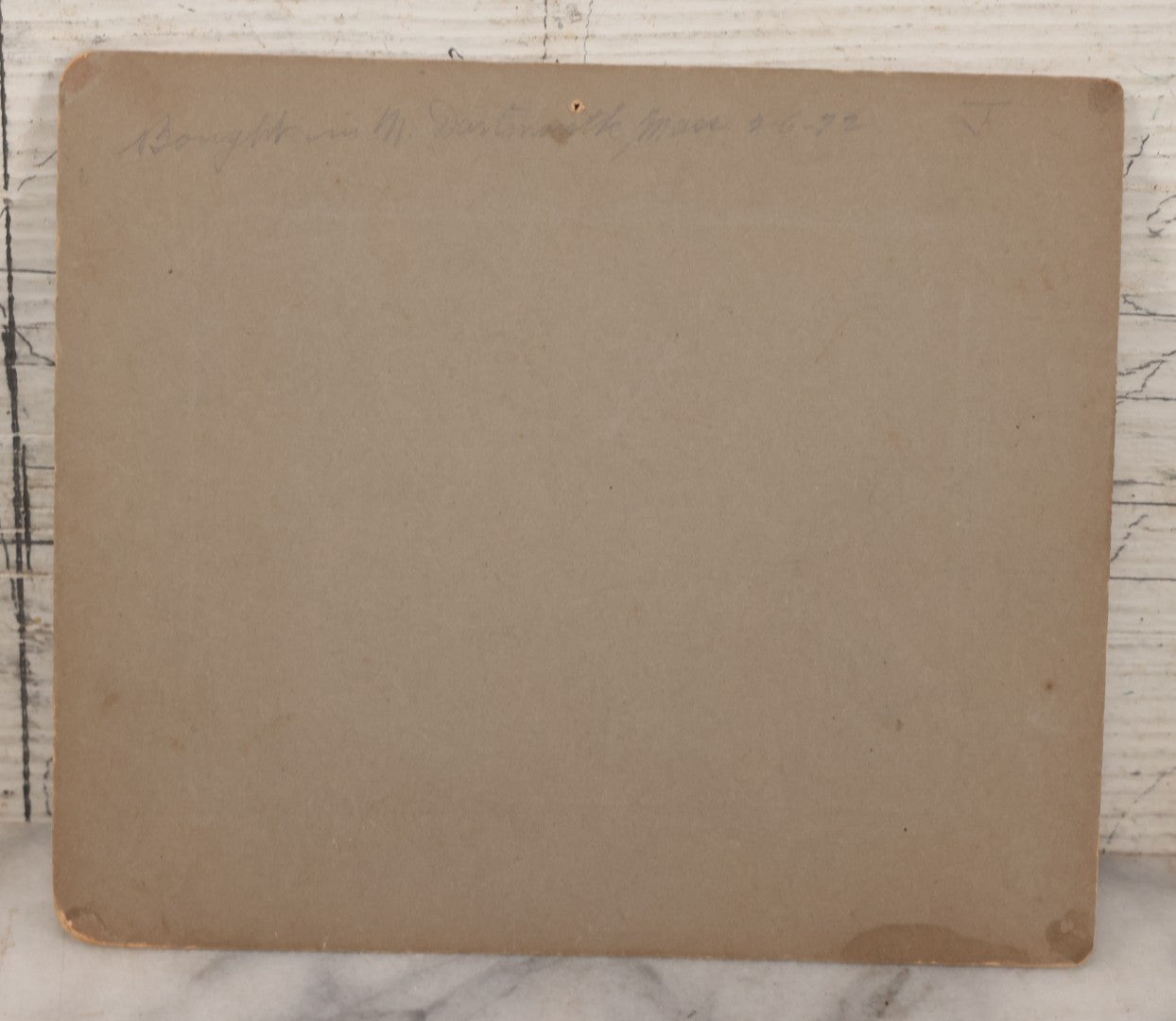 Lot 086 - Antique Boarded Photograph Of Horsedrawn Delivery Wagon Advertising T. Wrigley Bristol Store Meats & Groceries