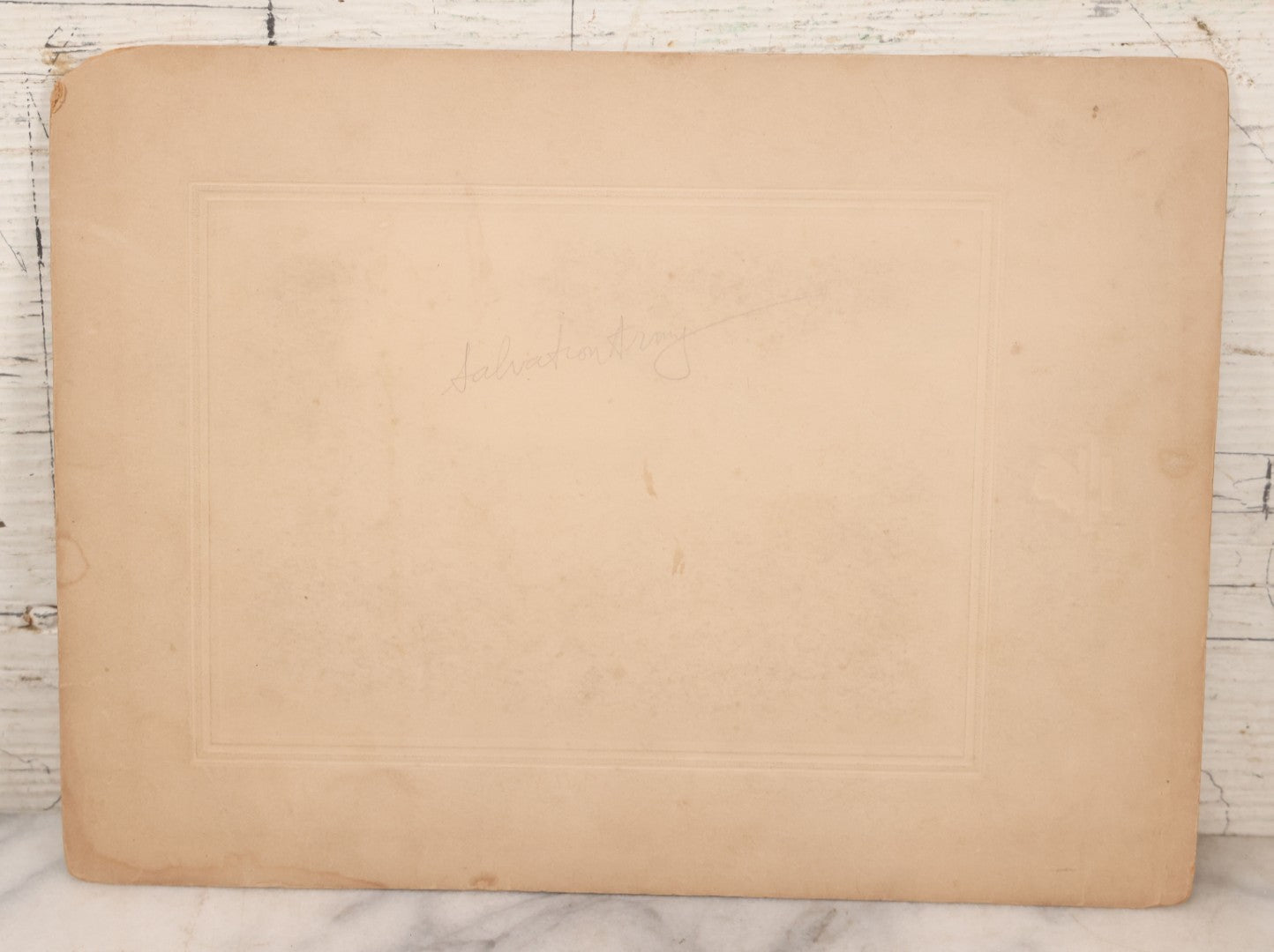 Lot 093 - Antique Boarded Photograph Of Man In Salvation Army Formal Uniform Seated With Family, J.E. Purdy & Co., Photographer, Boston