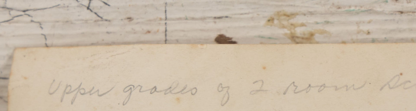 Lot 096 - Grouping Of Three Antique School Class Photos Including A Boarded Photograph Of Students And Their Teacher And Two Unmounted Photos Of The Integrated Upper Grades Of A Two Room Schoolhouse