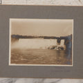 Lot 103 - Antique Boarded Photograph Of Niagara American Falls With Bridge And Buildings In Background
