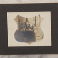 Lot 117 - Antique Boarded Photograph Of Mrs. Maud O Hicks, Daughter Of J.Y. Moyer, Posing With Two Children, With Printed Shield Mat