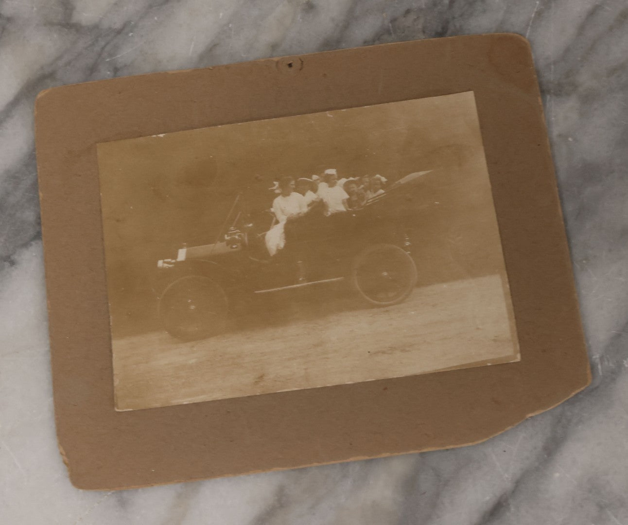 Lot 135 - Grouping Of 50 Antique Boarded Photos, Cabinet Cards, And C.D.V.s, Mostly Portraits, Including Priest, Several Interior Group Photographs, Exterior Photographs, Photos With Automobiles, And Others