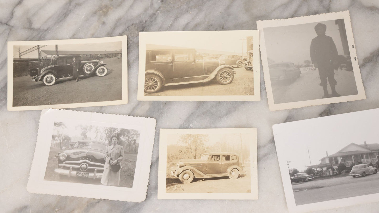 Lot 138 - Grouping Of 35 Vintage Snapshots Of People Posing With Cars And Automobiles From All Eras Of The 20th Century, 1920 to 1980