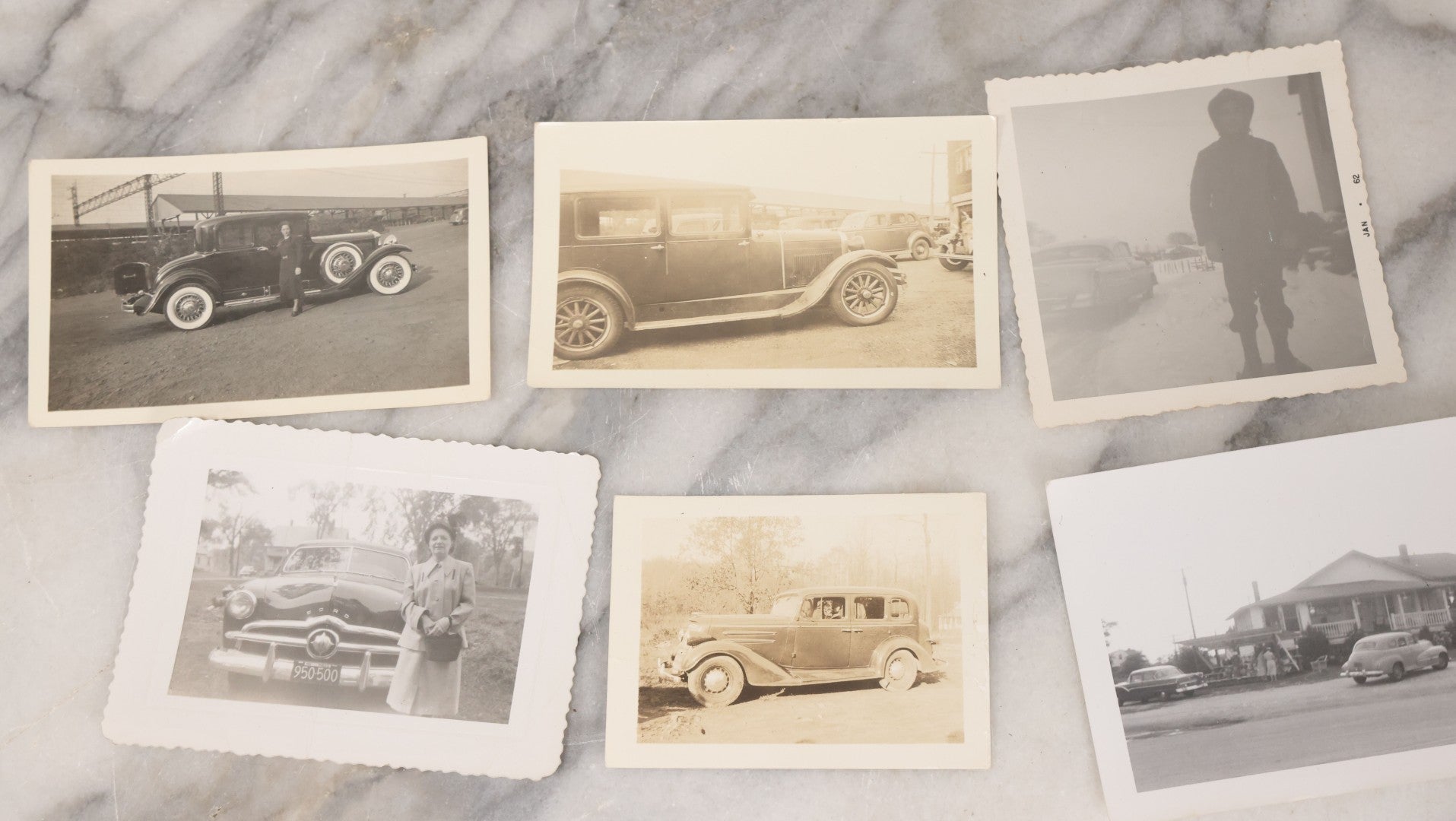 Lot 138 - Grouping Of 35 Vintage Snapshots Of People Posing With Cars And Automobiles From All Eras Of The 20th Century, 1920 to 1980