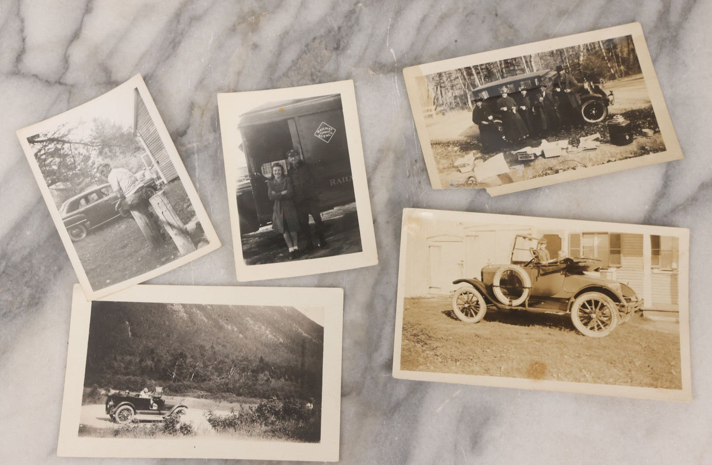 Lot 138 - Grouping Of 35 Vintage Snapshots Of People Posing With Cars And Automobiles From All Eras Of The 20th Century, 1920 to 1980