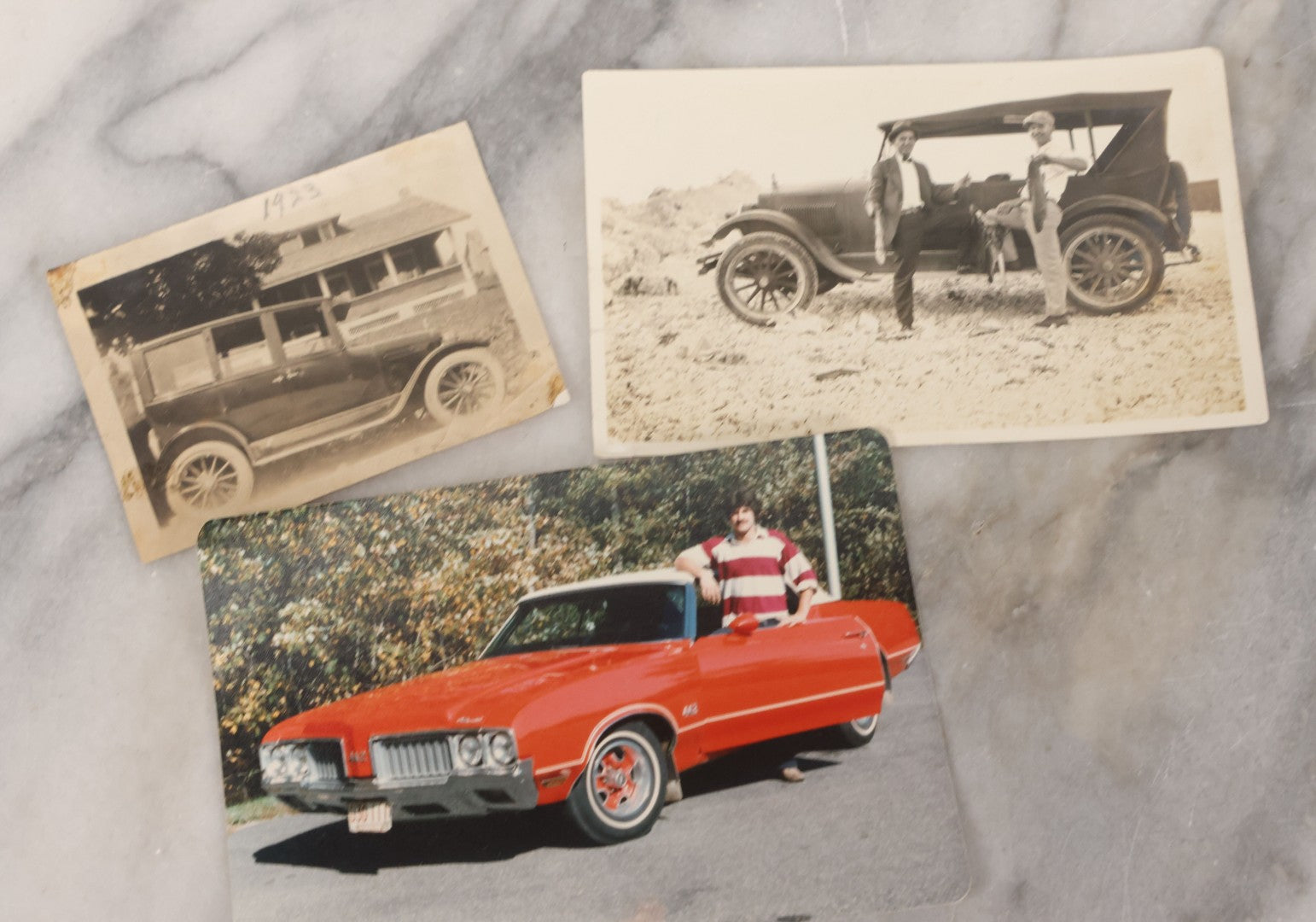Lot 138 - Grouping Of 35 Vintage Snapshots Of People Posing With Cars And Automobiles From All Eras Of The 20th Century, 1920 to 1980