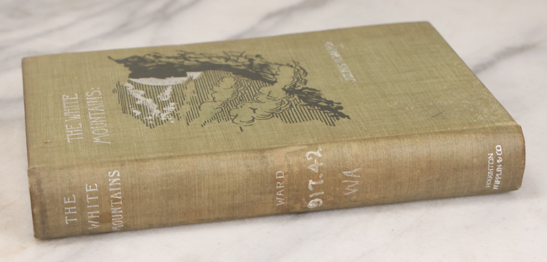 Lot 143 - "The White Mountains, A Guide To Their Interpretation" Antique Book On New Hampshire's Mountains By Julius H. Ward, Second Edition, Illustrated With Photographs, Houghton Mifflin & Company, Publishers, Boston And New York, 1896