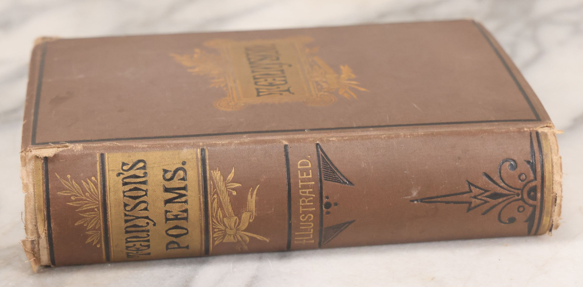 Lot 152 - "The Poetical Works Of Alfred Tennyson, Poet Laureat" Antique Poetry Book, Complete Edition, Illustrated By Gustave Dore And Others, The Manhattan Printing And Publishing Co., New York, 1879