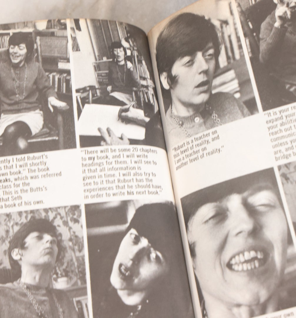 Lot 157 - "Seth Speaks, The Eternal Validity Of The Soul" Vintage Book By Spirit Medium Jane Roberts Via Paranormal Trance Communication With Seth, Illustrated With Photographs, A Bantam Book, 1972