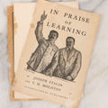 Lot 158 - "In Praise Of Learning" Vintage Booklet By Joseph Stalin And V.M. Molotov, Copyright 1938, By International Publishers Co., Inc., Union Printed In The U.S.A., Note Front And Back Covers Detached