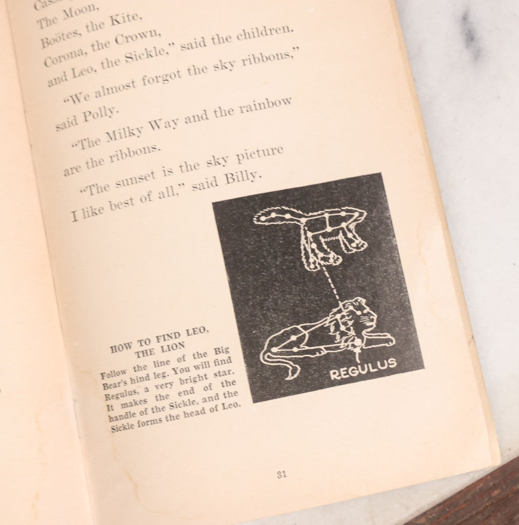 Lot 160 - "Sun Moon And Stars" Vintage Unit Study Booklet No. 254 By Jeanette Smith, Copyright 1935, By The Educational Printing House, Inc. With Illustrations Of Constellations, Moon And More