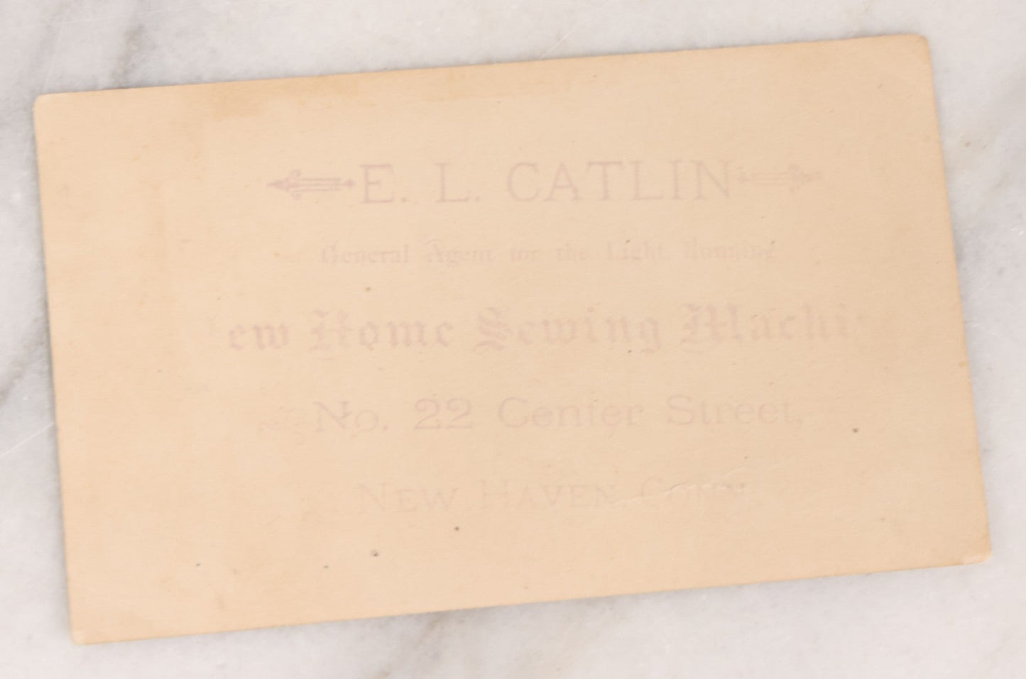 Lot 163 - Antique Lithographed Trade Card For The Light-Running New Home Sewing Machine By Johnson, Clark & Co., Orange, Massachusetts, With Babies Riding High Wheel Bicycles