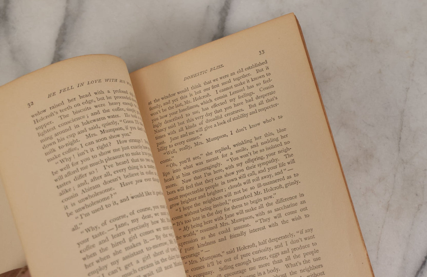 Lot 110 - "He Fell In Love With His Wife" Antique Romance Novel By Edward P. Roe, With Cover Art Of Woman Playing With Fluffy White Cat, Illustrated By Z.P. Nikolaki, Grosset & Dunlap, Publishers, New York, Copyright 1911, By Dodd, Mead & Co.