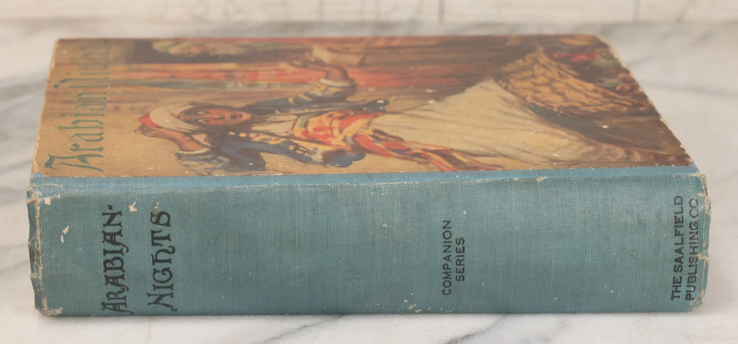 Lot 111 - "The Arabian Nights" Antique Children's Book With One Hundred Illustrations, By Frances Brundage, The Saalfield Publishing Company, Akron, Ohio, 1924
