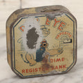Lot 042 - Vintage Tin Lithograph Popeye The Sailor Man Dime Register Bank, Copyright United Feature Syndicate, Note Large Loss To Lithograph Front Left