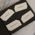 Lot 095 - Vintage Graduation Souvenir Calling Card Scrapbook Album "Personal Cards From My Classmates" With 43 Calling Cards With Student's Names