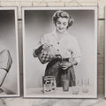 Lot 096 - Grouping Of Four Vintage Glossy Press Photos Including Three Advertising Carnation Instant Chocolate-Flavored Drink Featuring Jean Moorhead And C.B.S. "Raymond Paige's 'Girl Of The Week'" For May 1939, Annamary Dickey