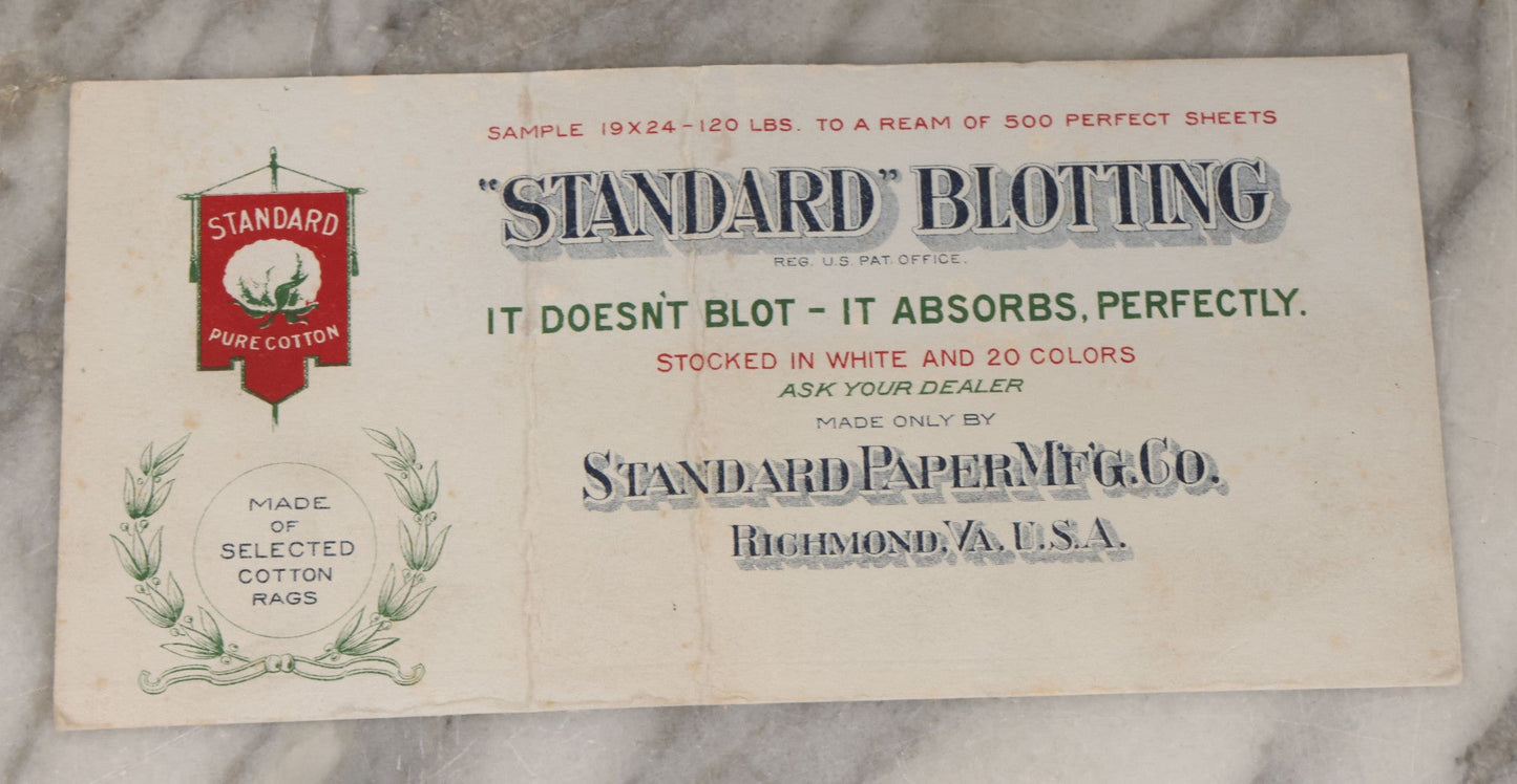 Lot 100 - Vintage Ephemera Grouping Including Two Standard Paper Mfg. Co. Advertising Ink Blotters, New Hampshire History Booklets, And Miniature Snapshot Photo Album