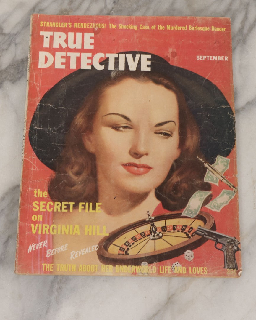 Lot 101 - Grouping Of Five Vintage Entertainment And Novelty Magazines Including Film Fun (Nov 1941), New Movie Magazine (Jan 1930), True Crime (Mar 1962), And True Detective (Sept 1951 & June 1954)