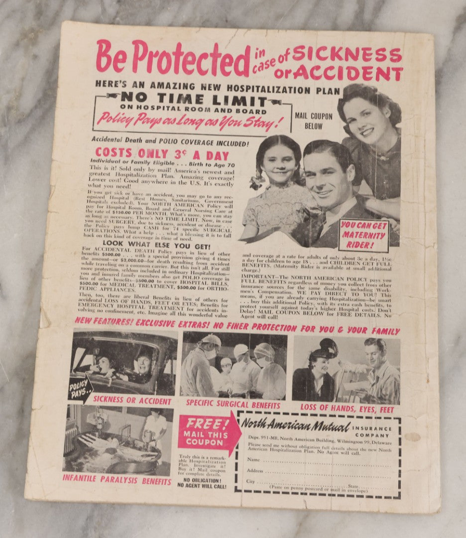 Lot 101 - Grouping Of Five Vintage Entertainment And Novelty Magazines Including Film Fun (Nov 1941), New Movie Magazine (Jan 1930), True Crime (Mar 1962), And True Detective (Sept 1951 & June 1954)