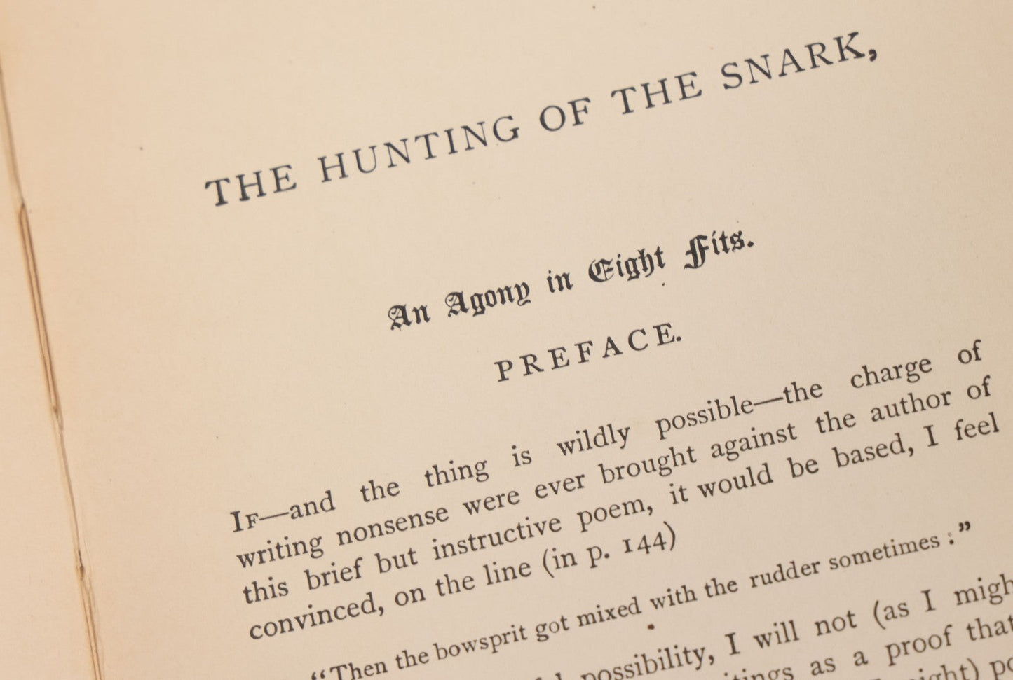 Lot 102 - "The Hunting Of The Snark, An Agony In Eight Fits" Antique Book By Lewis Carroll, Author Of "Alice's Adventures In Wonderland," With Nine Illustrations By Henry Holiday, The Macmillan Company, Publishers, New York, 1908