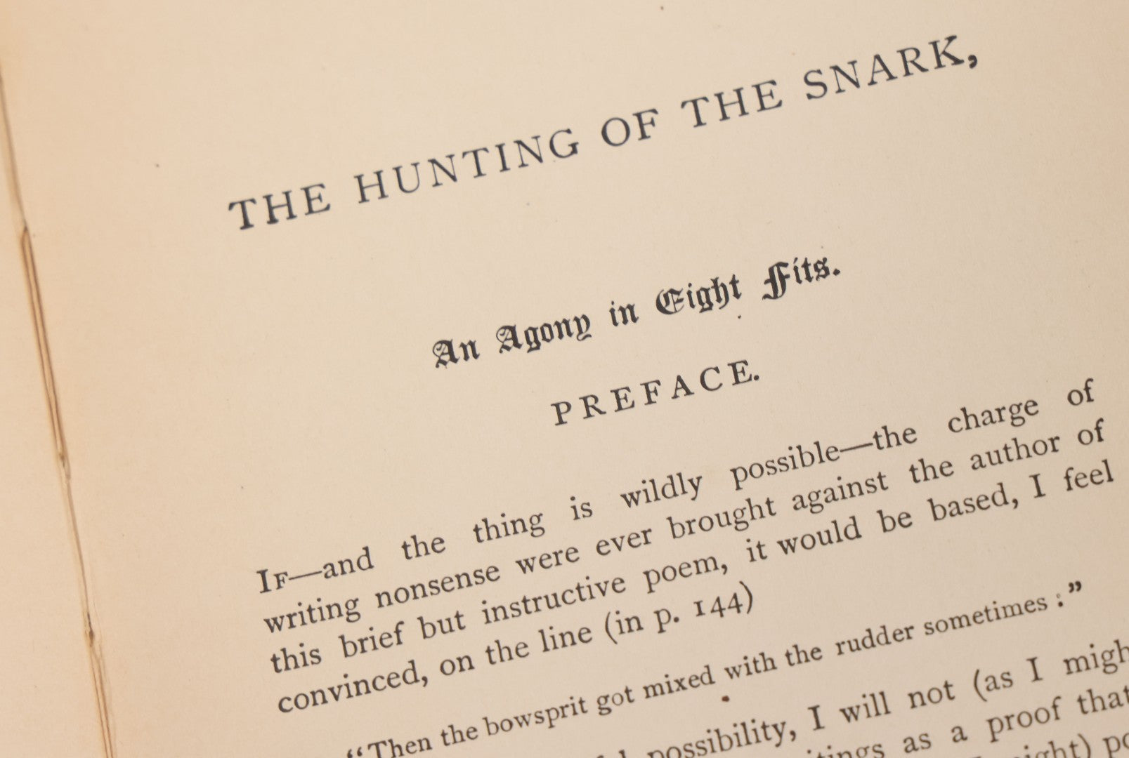 Lot 102 - "The Hunting Of The Snark, An Agony In Eight Fits" Antique Book By Lewis Carroll, Author Of "Alice's Adventures In Wonderland," With Nine Illustrations By Henry Holiday, The Macmillan Company, Publishers, New York, 1908