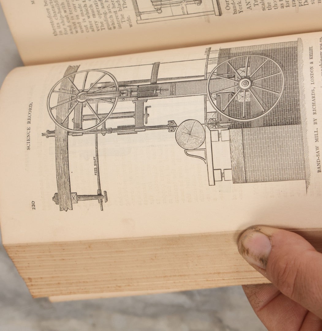 Lot 104 - "The Science Record For 1873, A Compendium Of Scientific Progress And Discovery During The Past Year" Antique Illustrated Book Edited By Alfred E. Beach, Munn & Company, Office Of The "Scientific American," Publishers, New York