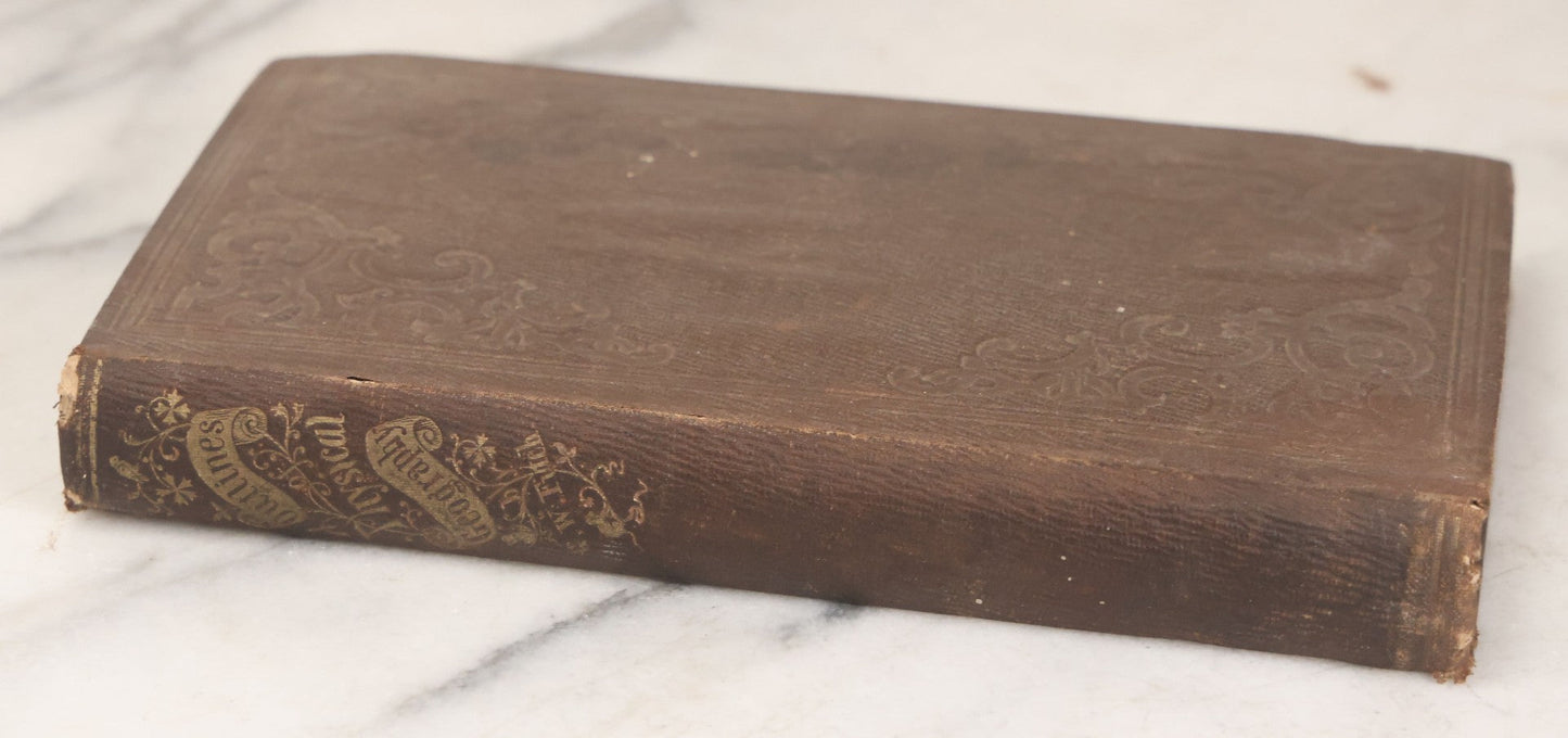 Lot 106 - "Outlines Of Physical Geography" Antique Geography Book By George W. Fitch, Illustrated With Six Maps And Numerous Engravings, Fourth Large Edition, With Marbled Fore-Edge, J.H. Colton And Company, Publishers, New York, 1856