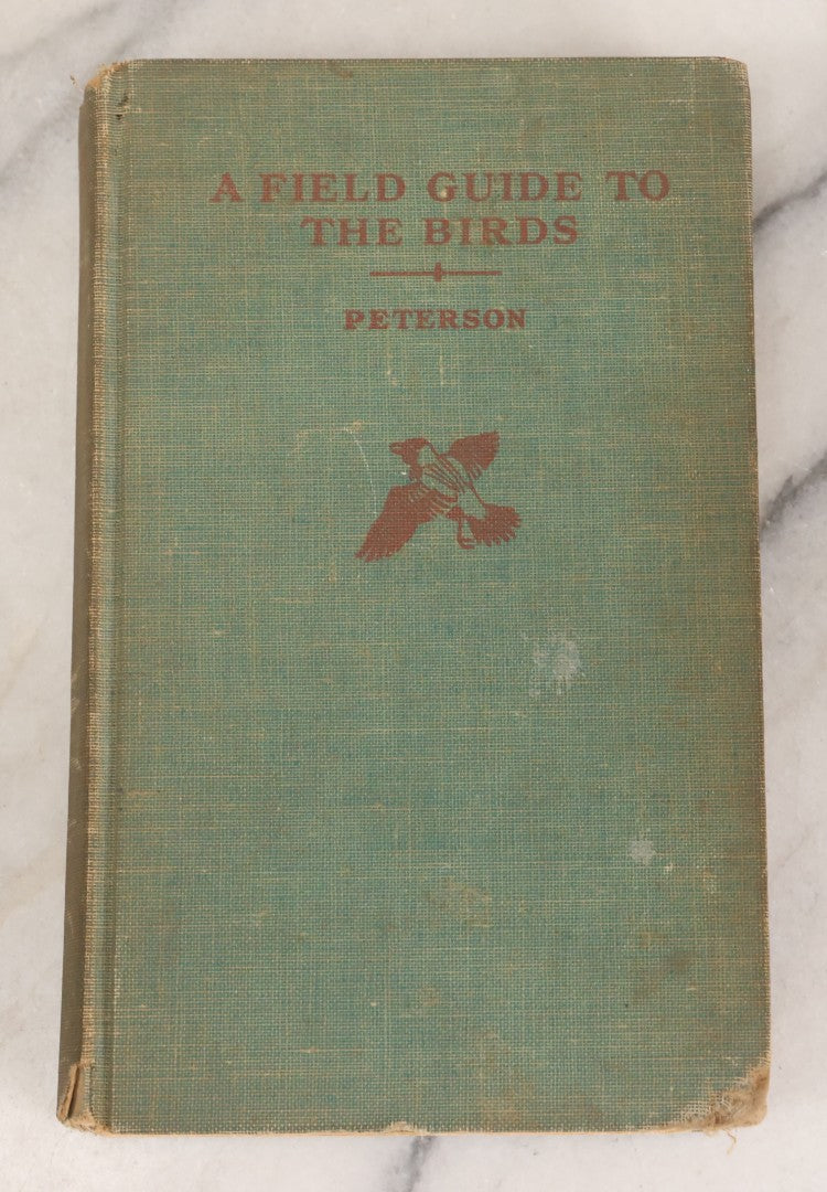 Lot 108 - "A Field Guide To The Birds: [...] All Species Found East Of The Rockies" Vintage Book Written And Illustrated By Roger Tory Peterson, Second Edition, Sponsored By National Audubon Society, Houghton Mifflin Company, Publishers, Boston, 1947