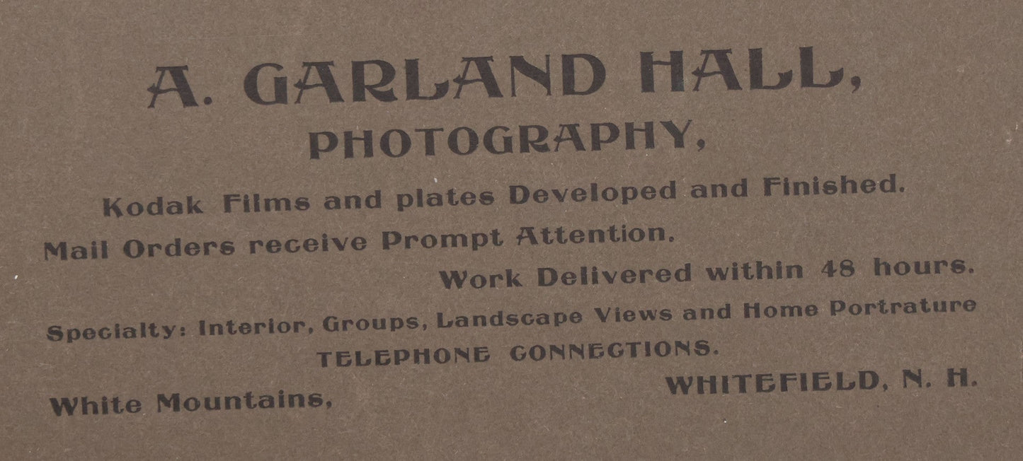 Lot 133 - Antique Boarded Photograph Of Armed Posse Of Cowboys On Horseback, Photographed By A. Garland Hall, White Mountains, Whitefield, New Hampshire