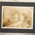 Lot 135 - Antique Boarded Occupational Photograph Of Two Workers In Embroidered Coveralls Working In A Parts Shop