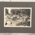 Lot 137 - Antique Boarded Photograph Of Man Posing At Fort Grant Creek, State Industrial School, Fort Grant, Arizona