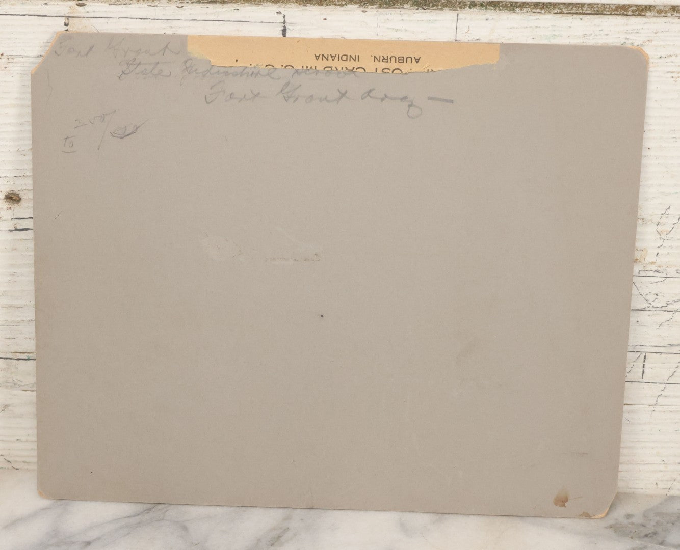 Lot 137 - Antique Boarded Photograph Of Man Posing At Fort Grant Creek, State Industrial School, Fort Grant, Arizona