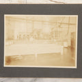 Lot 138 - Antique Boarded Occupational Photograph Of Workers Posing With Belt Driven Industrial Machinery In An Unknown Factory Setting