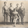 Lot 146 - Antique Promotional Photograph Of Family Of Circus Performers In Costume With Illegible Identification On Verso, Unmounted, Circa 1920