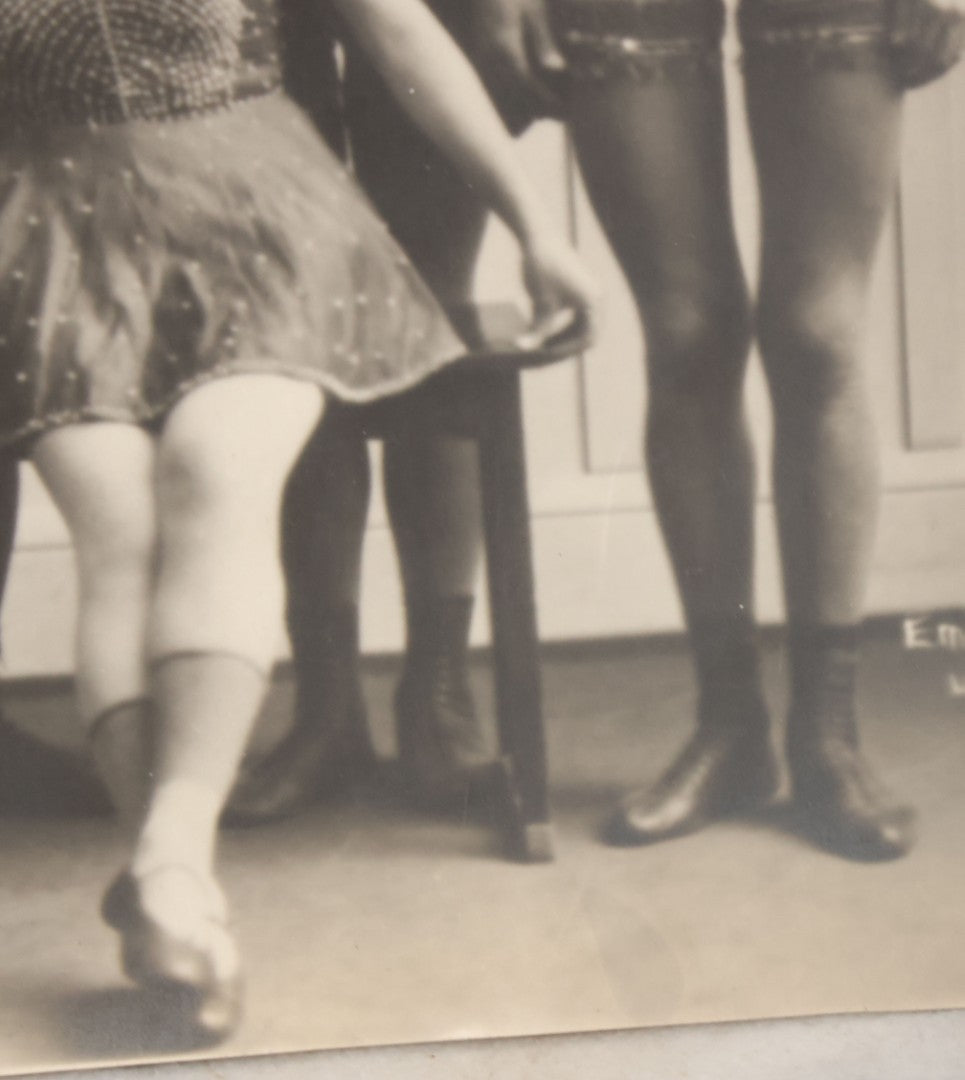 Lot 146 - Antique Promotional Photograph Of Family Of Circus Performers In Costume With Illegible Identification On Verso, Unmounted, Circa 1920