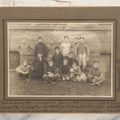 Lot 147 - Antique Boarded Photograph Of Early American Football Team Posing With Their White Pitbull Dog, With Score Information, Photo Taken In 1906 With Detailed Identification