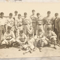 Lot 151 - Vintage Unmounted Large Format Photograph Of Coleman & Eagle Baseball Team In Uniforms Posing With Coaches And Ballboy, Wearing Very Stylish Striped Socks, Note Loss To Bottom Left