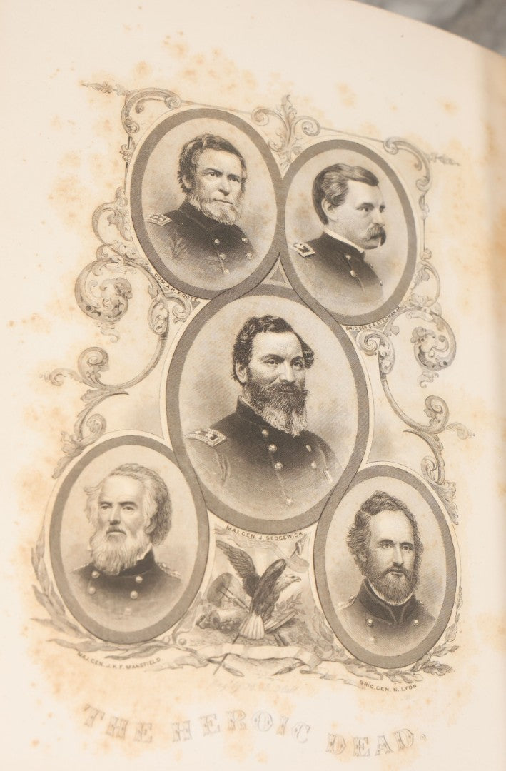 Lot 156 - "The Military And Civil History Of Connecticut During The War Of 1861-65" Antique Illustrated Leatherbound Book By W.A. Croffut And John M. Morris, Ledyard Bill, Publisher, New York, 1869