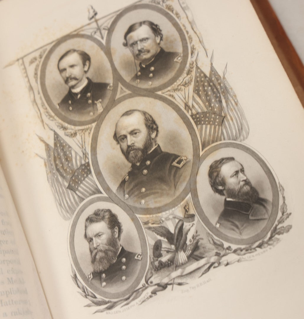 Lot 156 - "The Military And Civil History Of Connecticut During The War Of 1861-65" Antique Illustrated Leatherbound Book By W.A. Croffut And John M. Morris, Ledyard Bill, Publisher, New York, 1869