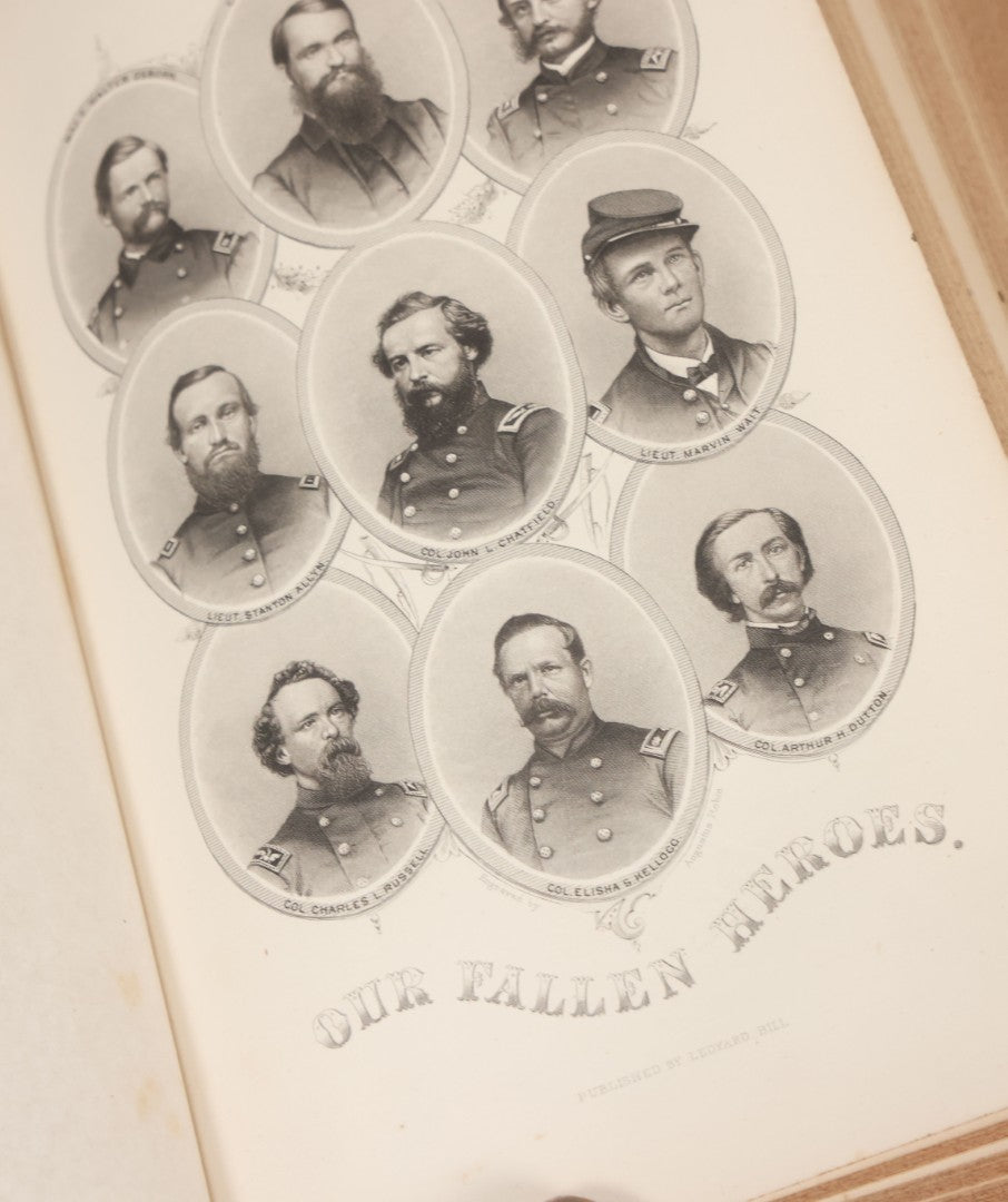 Lot 156 - "The Military And Civil History Of Connecticut During The War Of 1861-65" Antique Illustrated Leatherbound Book By W.A. Croffut And John M. Morris, Ledyard Bill, Publisher, New York, 1869