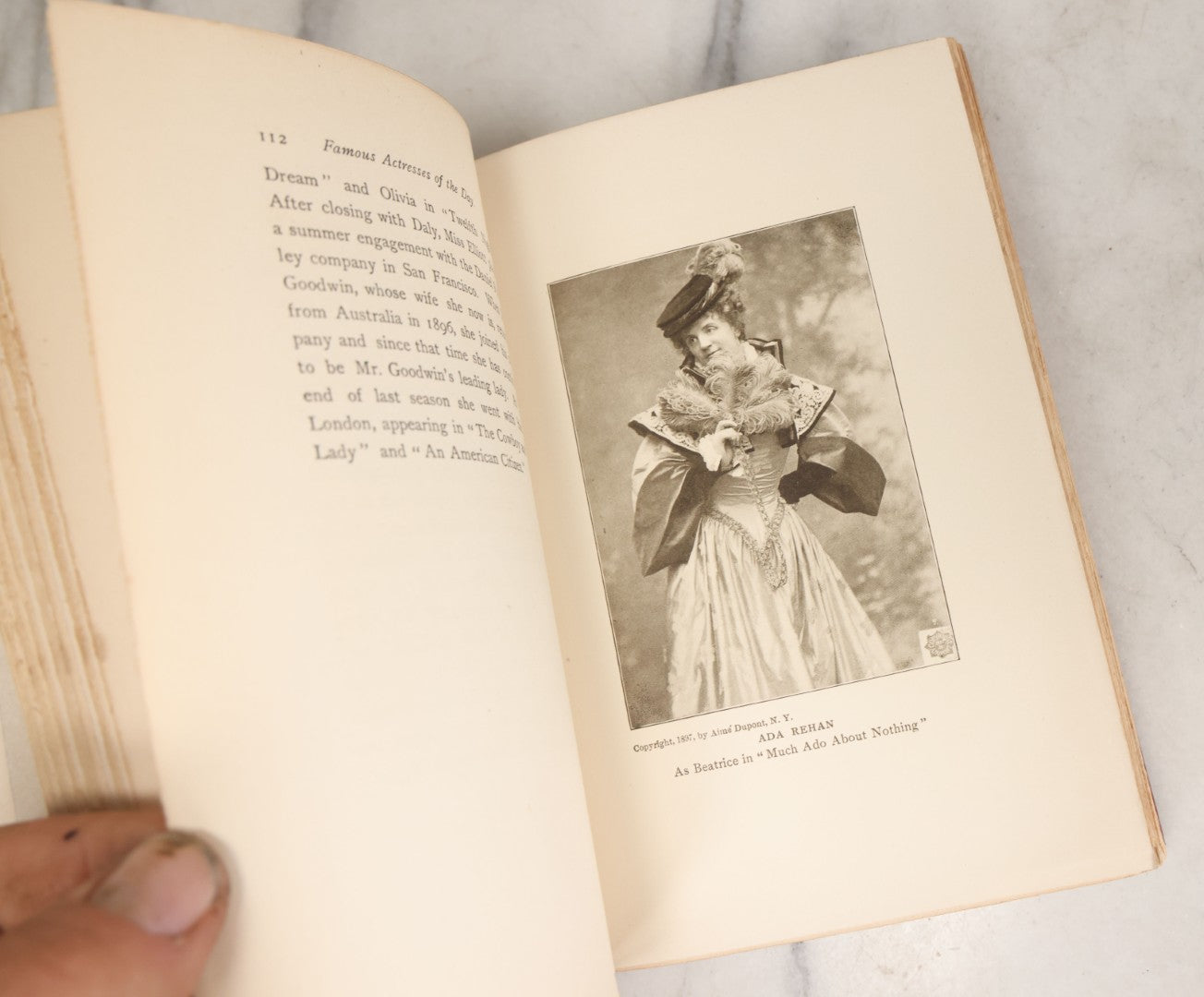 Lot 158 - "Famous Actresses Of The Day" Antique Illustrated Book By Lewis C. Strang, L.C. Page & Company, Publishers, Boston, 1906