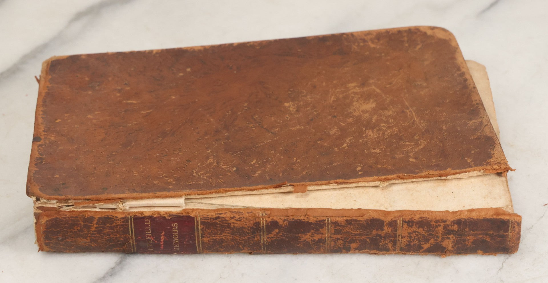 Lot 160 - "Memoirs Of The Life And Character Of The Late Rev. George Whitefield Of Pembroke College, Oxford" Compiled By Rev. John Gillies, Fifth Edition, Edited By Aaron C. Seymour, Samuel T. Armstrong, Printers, Boston, 1813, Note Cover Mostly Detached