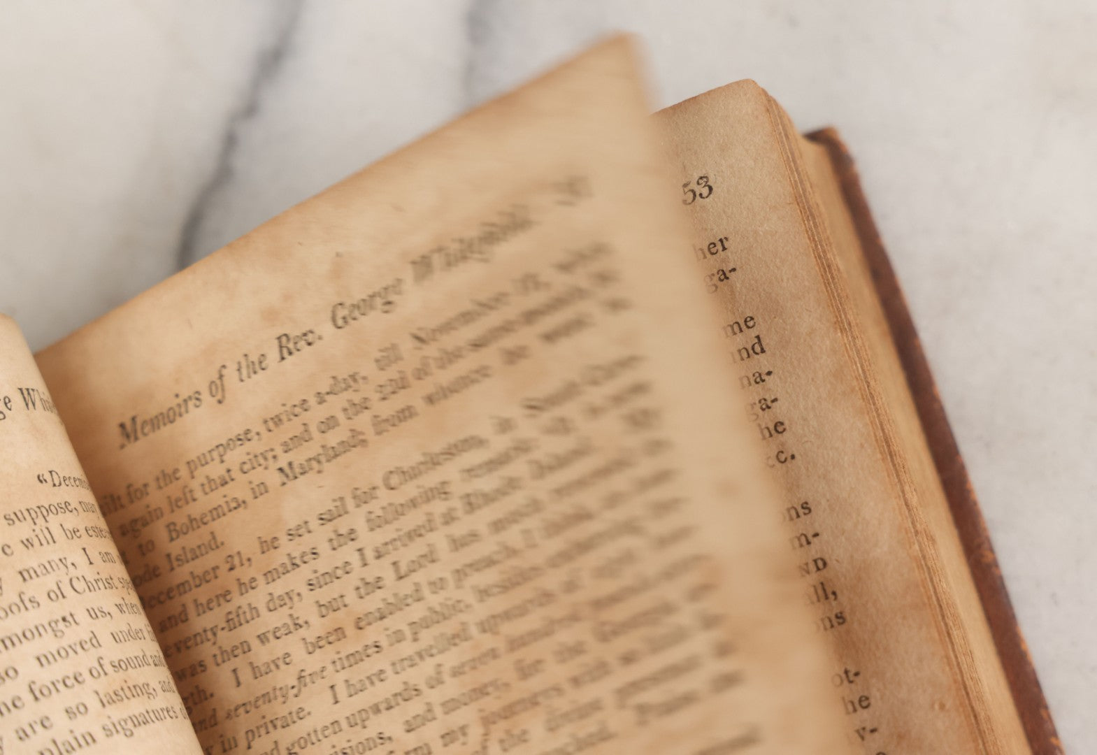 Lot 160 - "Memoirs Of The Life And Character Of The Late Rev. George Whitefield Of Pembroke College, Oxford" Compiled By Rev. John Gillies, Fifth Edition, Edited By Aaron C. Seymour, Samuel T. Armstrong, Printers, Boston, 1813, Note Cover Mostly Detached