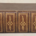 Lot 161 - "The Holy Bible Containing The Old And New Testaments, Translated Out Of The Original Tongues" Antique Leather Bound Book With Gilded Cover Decorations, Gilded Fore Edge, American Bible Society, Publisher, New York, 1873