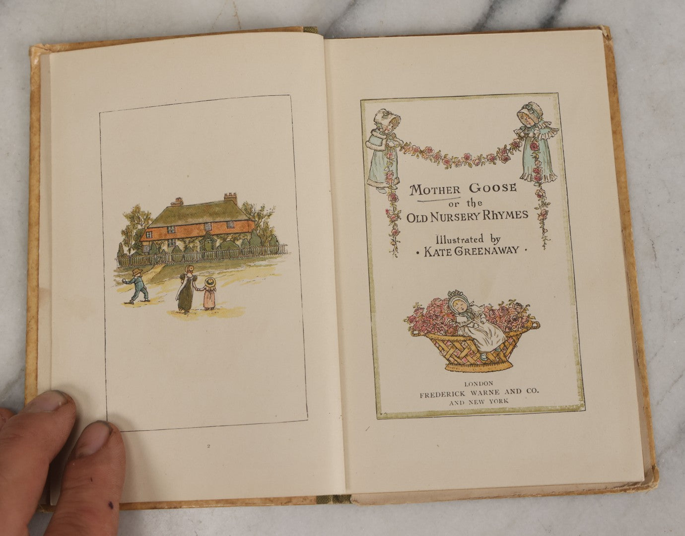 Lot 162 - "Mother Goose Or The Old Nursery Rhymes" Children's Book Illustrated By Kate Greenaway, Frederick Warne And Co., Publishers, London And New York, Circa 1930